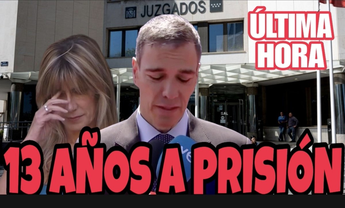 UACD_Youtube's tweet photo. 🔥ÚLTIMA HORA🔥
De acuerdo con lo acordado por la Audiencia Provincial de Madrid las Acusaciones Populares solicitamos en firme ya y para el juicio 13 años de prisión para la esposa del Presidente del Gobierno de España Pedro Sánchez, por 3 delitos cuyas penas van de los 3 a los 8 años de prisión.

Ya solicitada la pena en el escrito de acusación sólo queda la celebración del juicio con jurado para que sea el pueblo quien la condene y ya no pueda  decir que esto es cosa de los juces.

Me muero de ganas por explicar a ese jurado por qué debe condenar a Begoña Gómez y por qué ese abuso de su posición de quienes deberían ser servidores públicos debe tener una condena ejemplar como la de Ábalos.

Rt y que toda España sepa que Sánchez mintió como un bellaco.
Esta instrucción del Juez Peinado está avalada en Pleno por la Audiencia Provincial de Madrid como antes por el Tribunal Superior de Justicia.

Son ya todos los máximos órganos judiciales de Madrid los que han enviado a la mujer de Sánchez a juicio por indicios más que evidentes de varios delitos.

Todo aquí👇
https://t.co/DNLcqqACu2