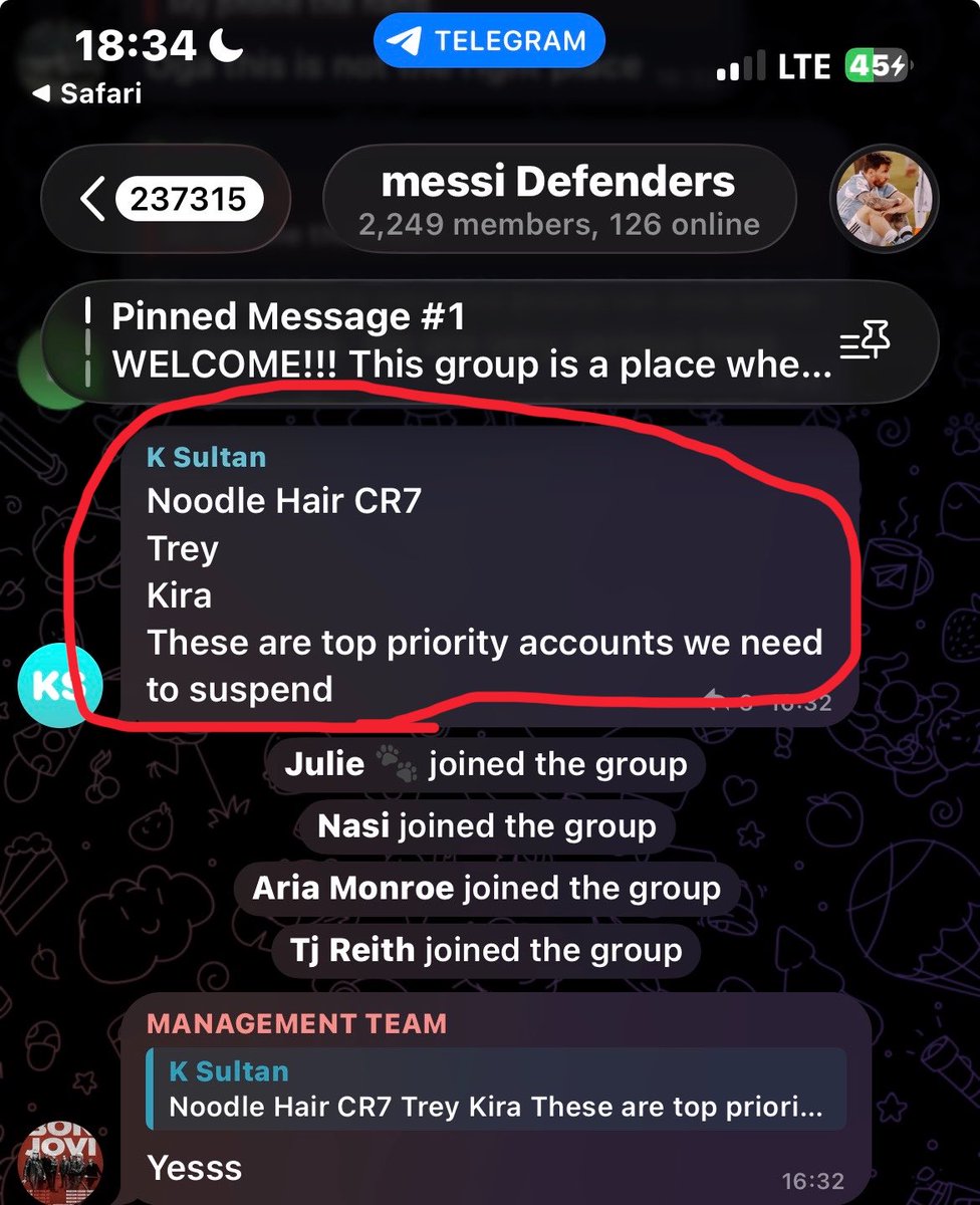 elonhatesder4's tweet photo. “The gc wasn’t to get people’s account banned” https://t.co/szd9023y2q