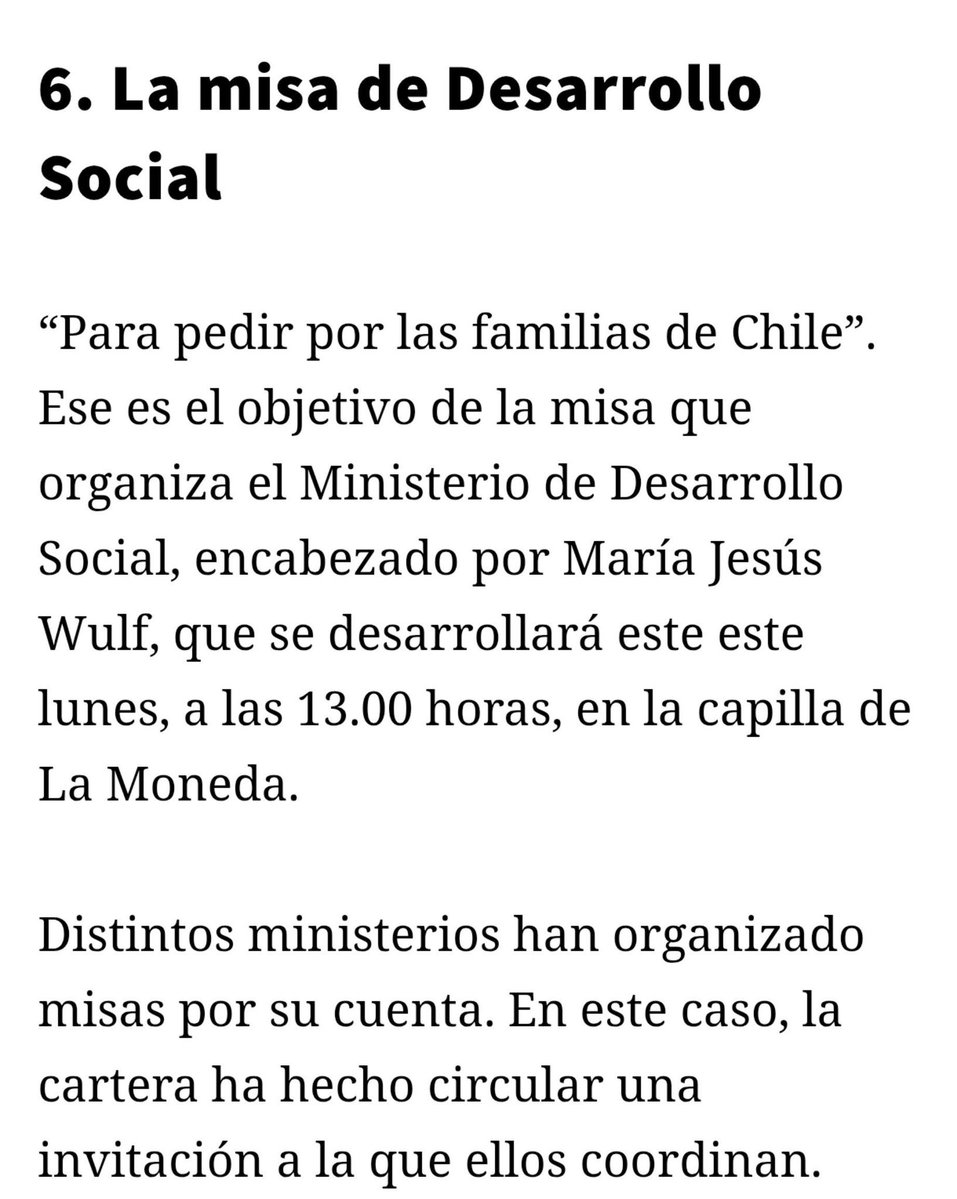 ElHiloCL's tweet photo. 🔴 URGENTE: LA AYUDA QUE PROPONE EL GOBIERNO DE KAST A LAS FAMILIAS DEL NORTE DE CHILE.....UNA MISA!!!!

⭕ María Jesús Wulff, Ministra de Desarrollo Social, debe liderar la aplicación de la Ficha FIBE, situación que no lo ha hecho de manera aceptable, son $500.000.000 de Dólares el avalúo de los Daños en la Región de Coquimbo, situación que Wulff ha respondido...CON LA REALIZACIÓN DE UNA MISA!!!

⭕ Siguiendo el libreto Bolsonarista, cuando Bolsonaro llamo a Brasil, a rezar en vez de vacunarse y invertir en vacunas, esto llevo a la muerte de 1.000.000 de personas en Brasil durante la Pandemia de Covid-19