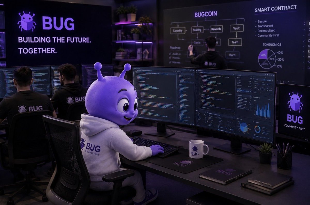 Bug404coin's tweet photo. Building isn’t just about writing code. It’s about creating the future. 💜🐞

Behind every milestone is a dedicated team pushing boundaries, solving challenges, and turning bold ideas into reality.

BUG is more than a meme coin — it’s a community-driven ecosystem built with innovation, transparency, and purpose. 🚀

The code is being written today. The future starts now.

#BUG #BUG404 #BUGCOIN #BuildingTheFuture #Crypto #Blockchain #Web3 #MemeCoin #CryptoCommunity #Developers #Coding #SmartContracts #Innovation #CommunityFirst #BSC #DeFi #BuildInPublic #FutureIsNow 🚀