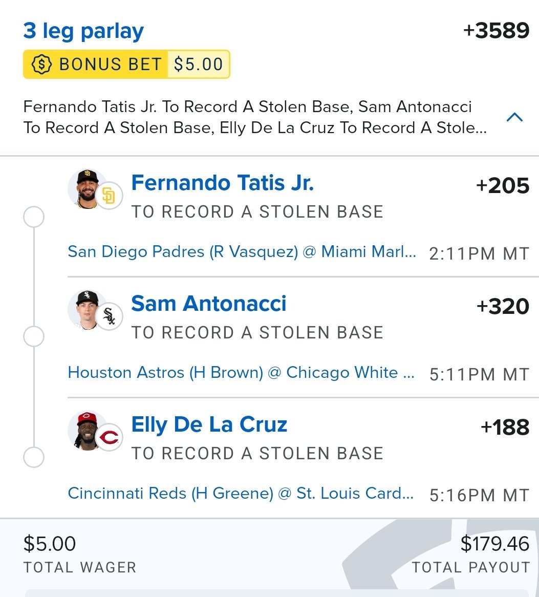 LtReeseDangle's tweet photo. #LeadingOff #StolenBases
3 leadoff hittere with A grade matchups today #GamblingX https://t.co/6vHI41s26i