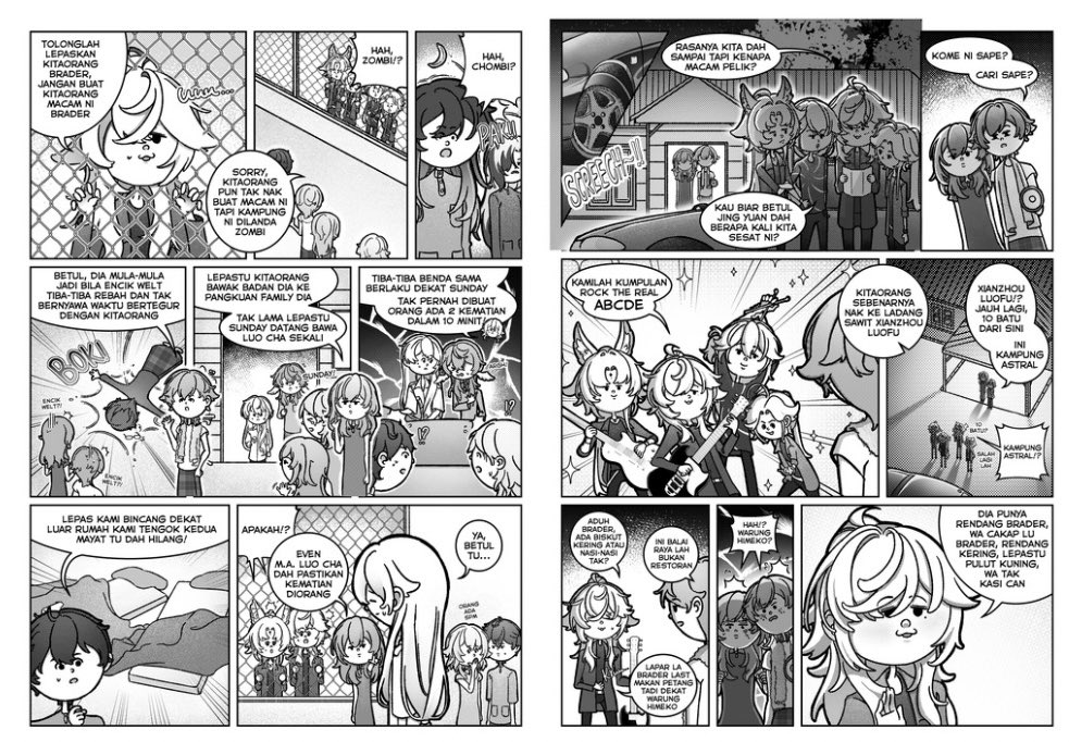 qis_hsr's tweet photo. sample pages for our doujin - 
“That Time We Arrived at Malaysia” ✨

They will be available at Hoyofest MY 🇲🇾
English translation will be provided via QR. Pls check em out!~~

#HoyofestMY #Hoyofest2026 #HoyofestMY2026 https://t.co/czSZ2ZK2Bn