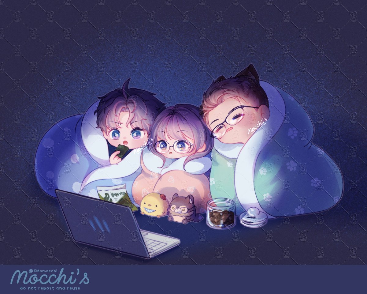 XMomocchi's tweet photo. Movie night with husbands 🐟🐾

Ref below 👇

#Rafayel #祁煜 #Valko #敖尹
#LoveandDeepspace

#LaDsbyMocchi https://t.co/mapQGNdUUX