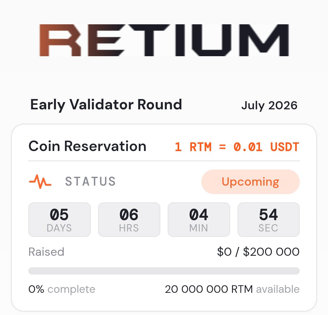 sirophamfc's tweet photo. Still stuck with the same blockchain playbook?

@RetiumChain is taking a different route—building a Layer 1 from the ground up with a math-first architecture focused on scalability, efficiency, and long-term sustainability instead of short-term hype.

#Retium #RetiumChain #Layer1 https://t.co/CUSRWh7TFJ