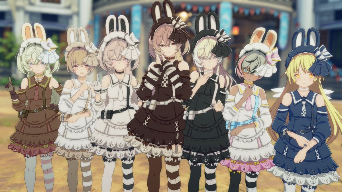 Rchu_u's tweet photo. 深夜に酔っ払ってうさみみリボンを布教しまくってた
染色ハラスメントはしてません
みんなかわいい🐰🎀

 #スタレゾSS https://t.co/2ytWes73fA