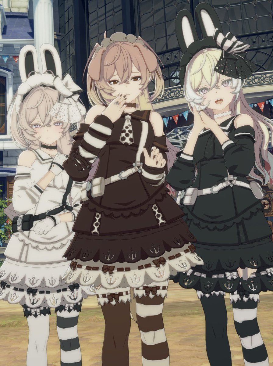 Rchu_u's tweet photo. 深夜に酔っ払ってうさみみリボンを布教しまくってた
染色ハラスメントはしてません
みんなかわいい🐰🎀

 #スタレゾSS https://t.co/2ytWes73fA