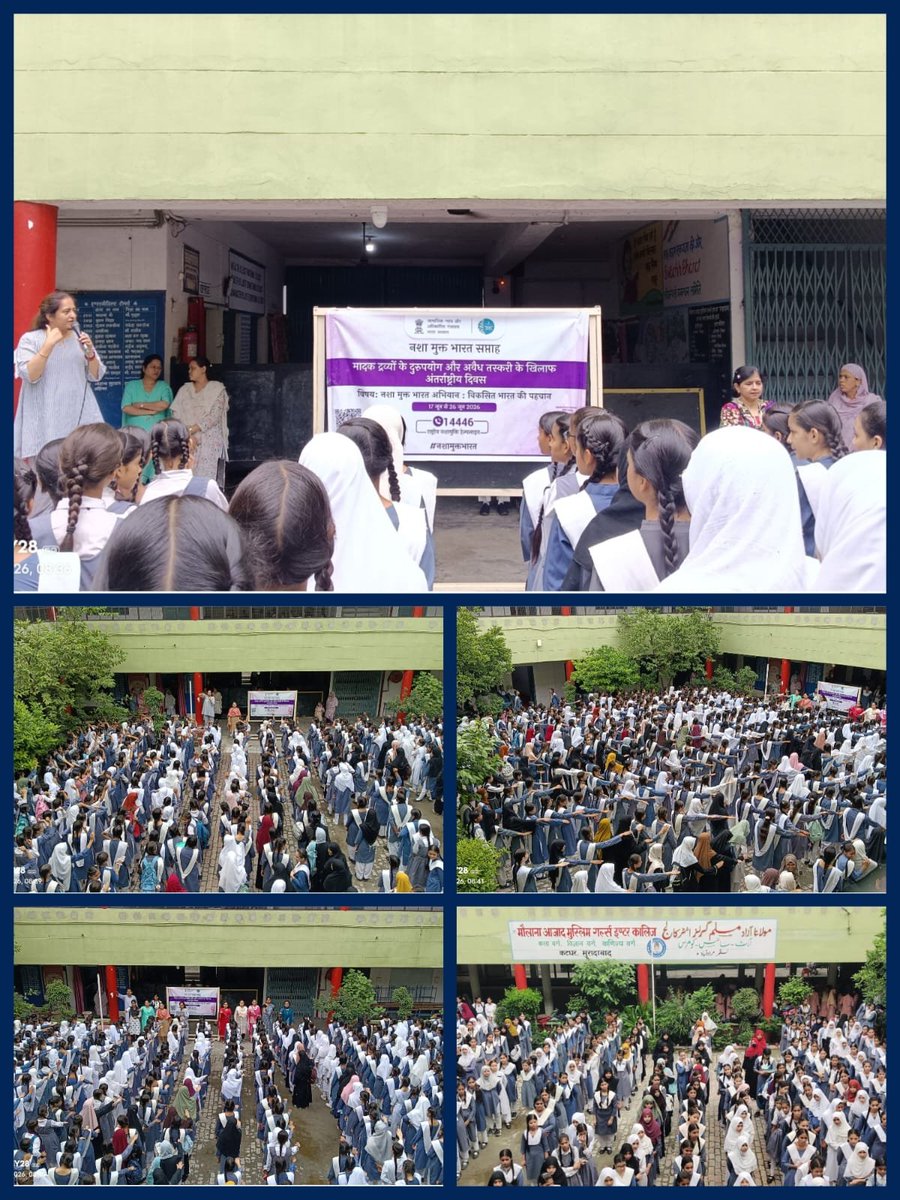 aolritudidi's tweet photo. @NMBA_MSJE awareness at Maulana Azaad Muslim Girls Inter Cllg, wd Principal Mam, tchrs n 1300 students, guidance of @DMMoradabad Oath lead by @ArtofLiving life coach Ritu didi. @narendramodi @PMOIndia @myogiadityanath @mygovindia @MSJEGOI @CMOfficeUP https://t.co/HgkqF93v8n