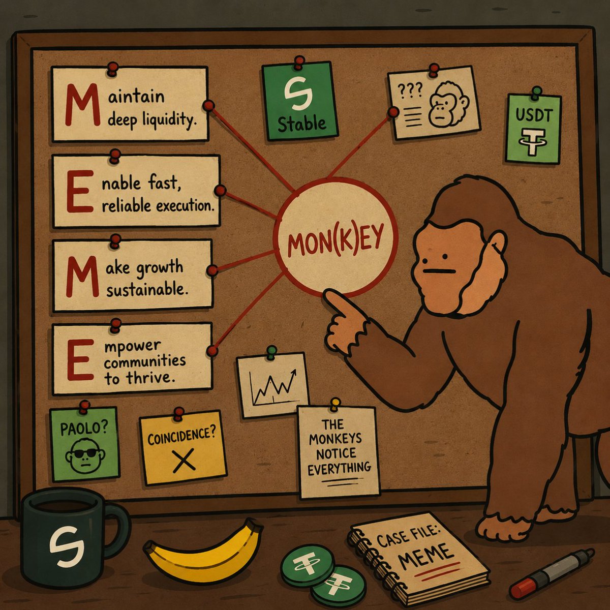 FiatMonkey5's tweet photo. Maintain composure.
Observe carefully.
Notice the first letters.
(K)eep pretending it's a coincidence.
Everyone gets it.
You knew we'd notice.

🙉 ₮ https://t.co/EmttN1O9wu