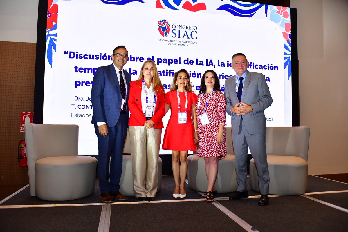 SIAC_cardio's tweet photo. #CongresoSIAC
Sesión Conjunta SIAC-AHA “Manejo integral de la cardiopatía isquémica en la mujer” 

Coordinadores: 
Dra. Johanna T. CONTRERAS 🇺🇸
@jcontreras75
Md. Melanie TURNER 🇺🇸

Ponentes: 
Dr. Ricardo LOPEZ SANTI 🇦🇷
@risantilopezcar
Dr. Manesh PATEL 🇺🇸
@manesh_patelMD
Dra. Johanna T. CONTRERAS 🇺🇸
@jcontreras75
Dra. Ana G. MUNERA ECHEVERRI 🇨🇴
@anaGMuneraE
Dr. Manesh PATEL 🇺🇸