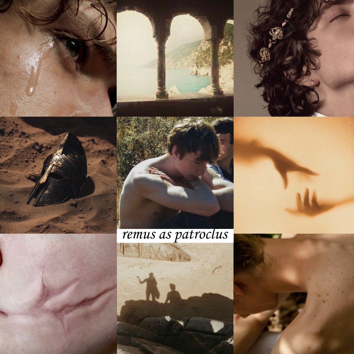 felltyfg's tweet photo. wolfstar as patroclus and achilles (i promise this makes TOO much sense) https://t.co/XUevjcuYs6