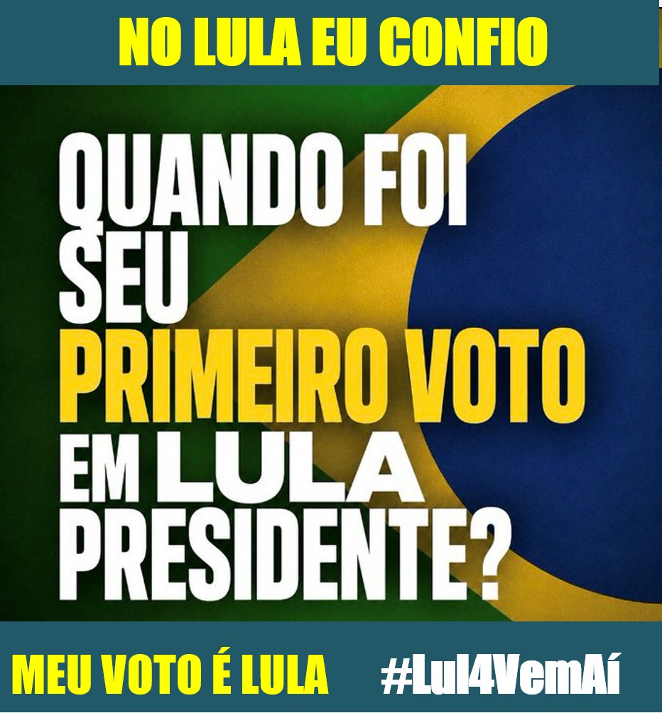 fefejunqueira's tweet photo. XUITAÇO RT SDV 203
🚩1⃣3⃣🚩
NO LULA EU CONFIO
MEU VOTO É LULA
#Lul4VemAí

@Fabiana20041979
@FabianoMarica
@FabihzinhaL
@fabiocapita13
@FabioJose_Silva
@Fabiojr0612
@fabiomachadoadv
@FabioSo90281501
@fefejunqueira
@RogriaFranca1
@MansanoDaniel
@Alexand92840726 https://t.co/KDBnX7rZsI