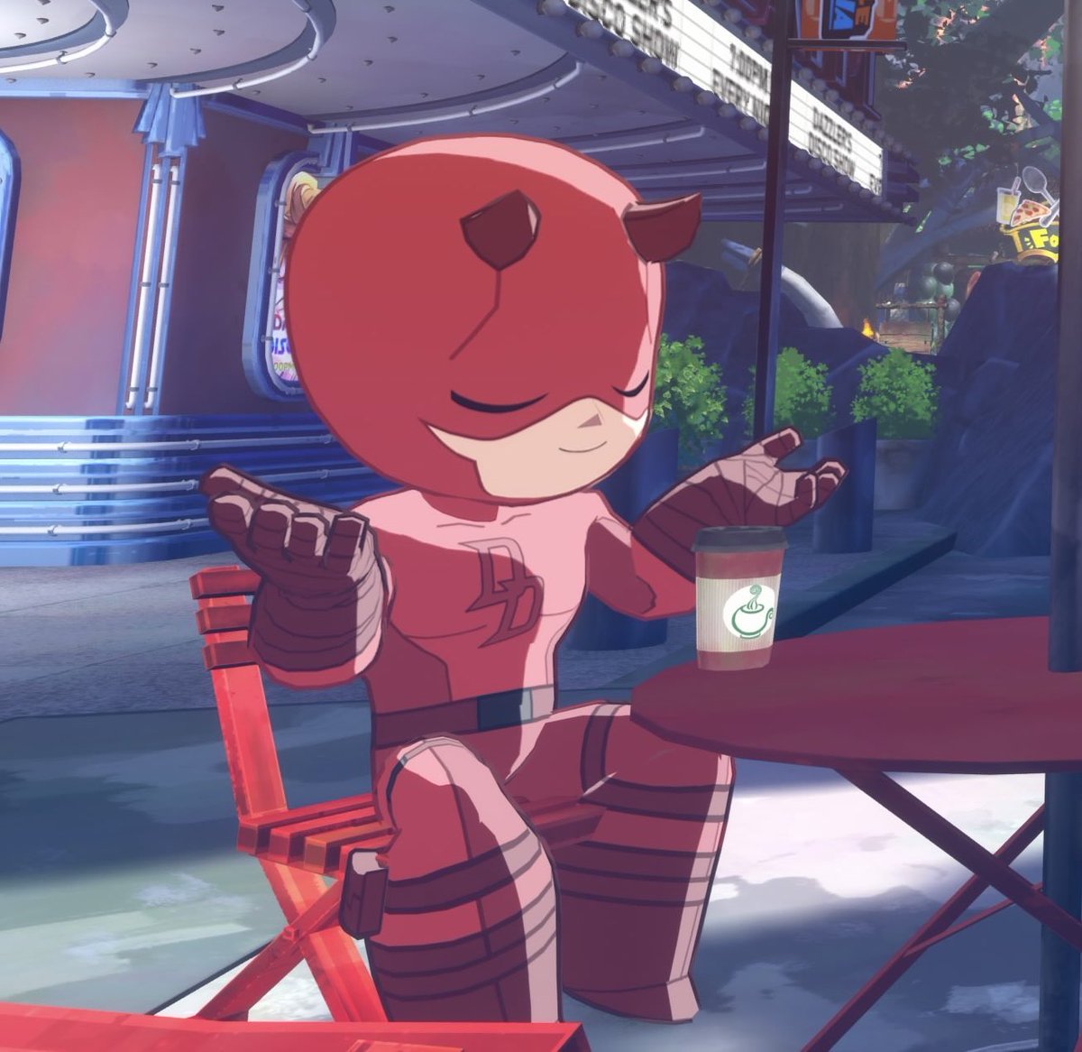 TokonFighters's tweet photo. Daredevil avatar in MARVEL Tōkon lobby: https://t.co/OhpWuOd8aO
