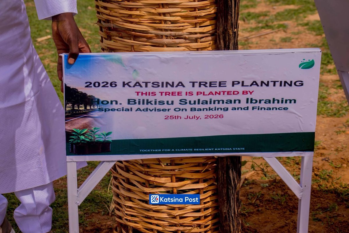 BilkisuSIbrahim's tweet photo. I was honoured to participate in the Katsina State Government Tree-Planting Campaign by the the Katsina Climate Change Secretariat to combat climate change, curb desertification, ecological restoration, and promote a healthier ecosystem across the state. https://t.co/ehd1VgDPAI