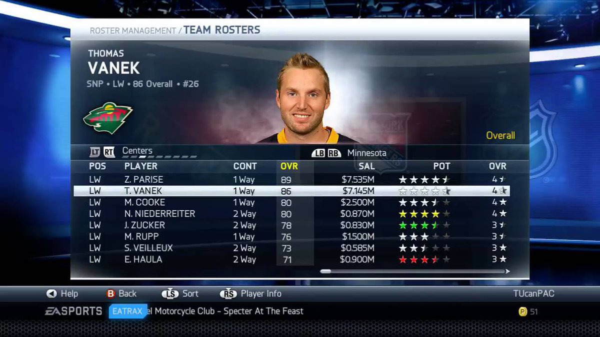 CowboyNHL's tweet photo. Could just be me but I Miss the NHL 10-14 player roster look 

So clean https://t.co/31gZxyMyWy