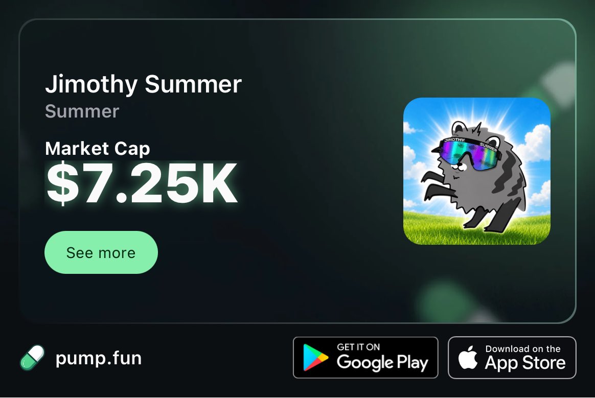 Offtoken_'s tweet photo. Buy now! $SUMMER 

9aQVhe8qzsQ5Yw9stFRh9ZcHt4qizt63XNjmnKXApump https://t.co/aNAwfxSJiC