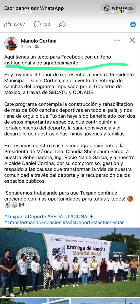 PrincessPrian's tweet photo. Yo no digo que la gente del @PartidoMorenaMx sea una punta de imbéciles

Lo muestran ellos

Al menos,  digo

Enseñenles a los de #Tuxpan que si van a usar chat gpt

Hay que cortar, copiar y pegar

😅❌️😂 https://t.co/V5mrhqO4fi
