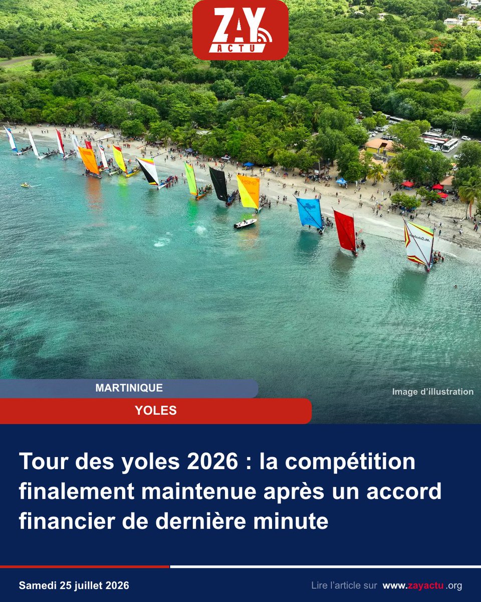 ZayActu's tweet photo. Tour des yoles 2026 : la compétition finalement maintenue après un accord financier de dernière minute https://t.co/qfPpYgkmz8 https://t.co/zziJUYJENX