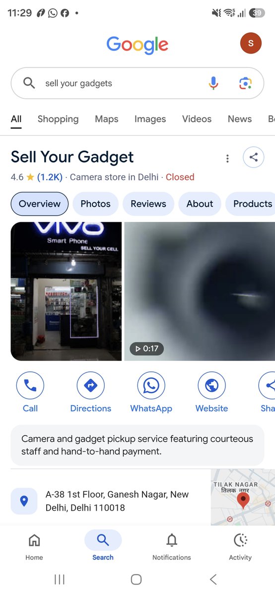 sellurgadget's tweet photo. hello the first picture in my google profile is not of my current store its of a old shop of mine when we used to sell phones not cameras please check and do the needfull 
@googlemaps https://t.co/bfba6HMzRE