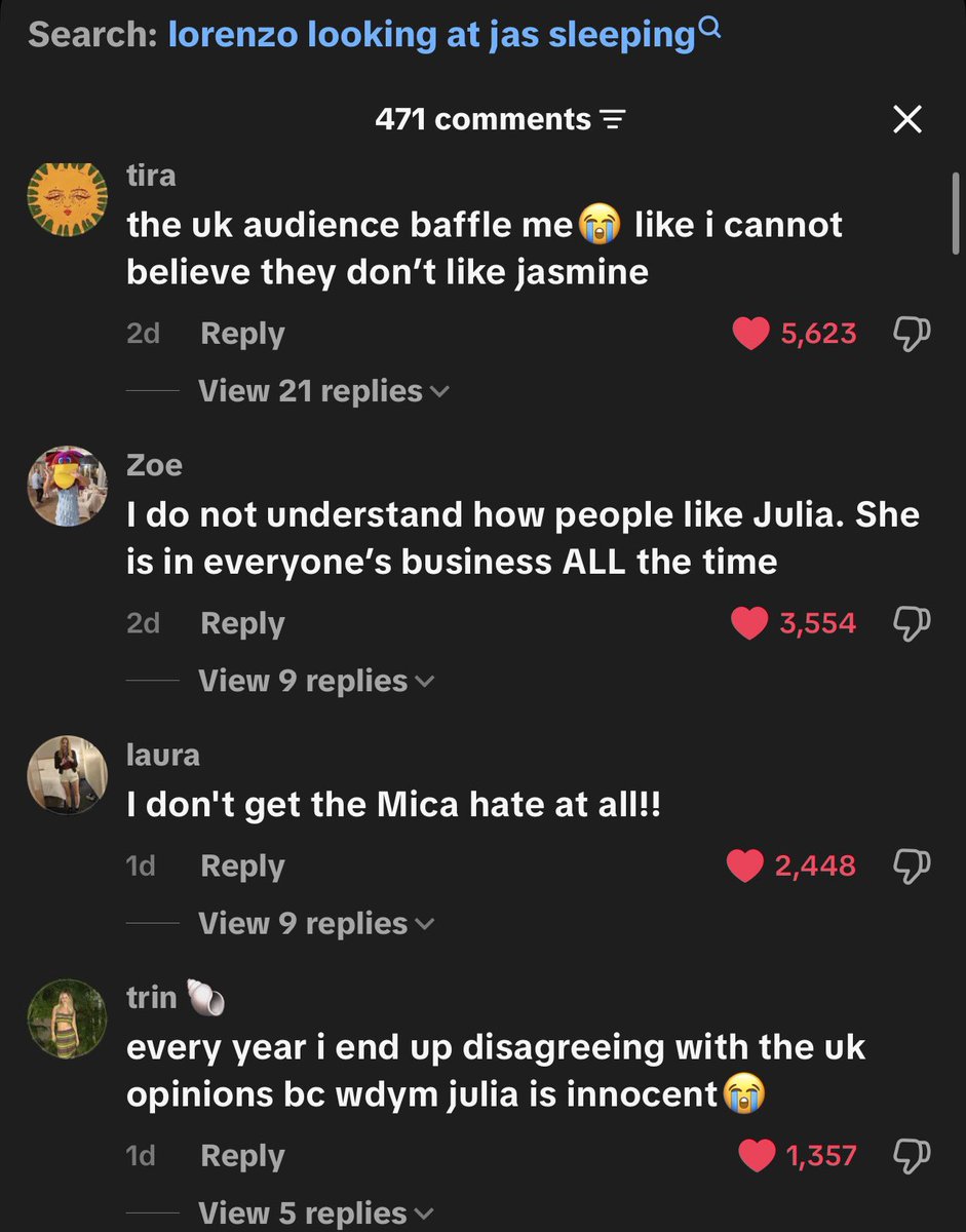 MarinaImaan's tweet photo. American viewers are genuinely confused on why Julia is liked and Jasmine is hated #loveisland #loveislanduk https://t.co/TbPpxSsURY