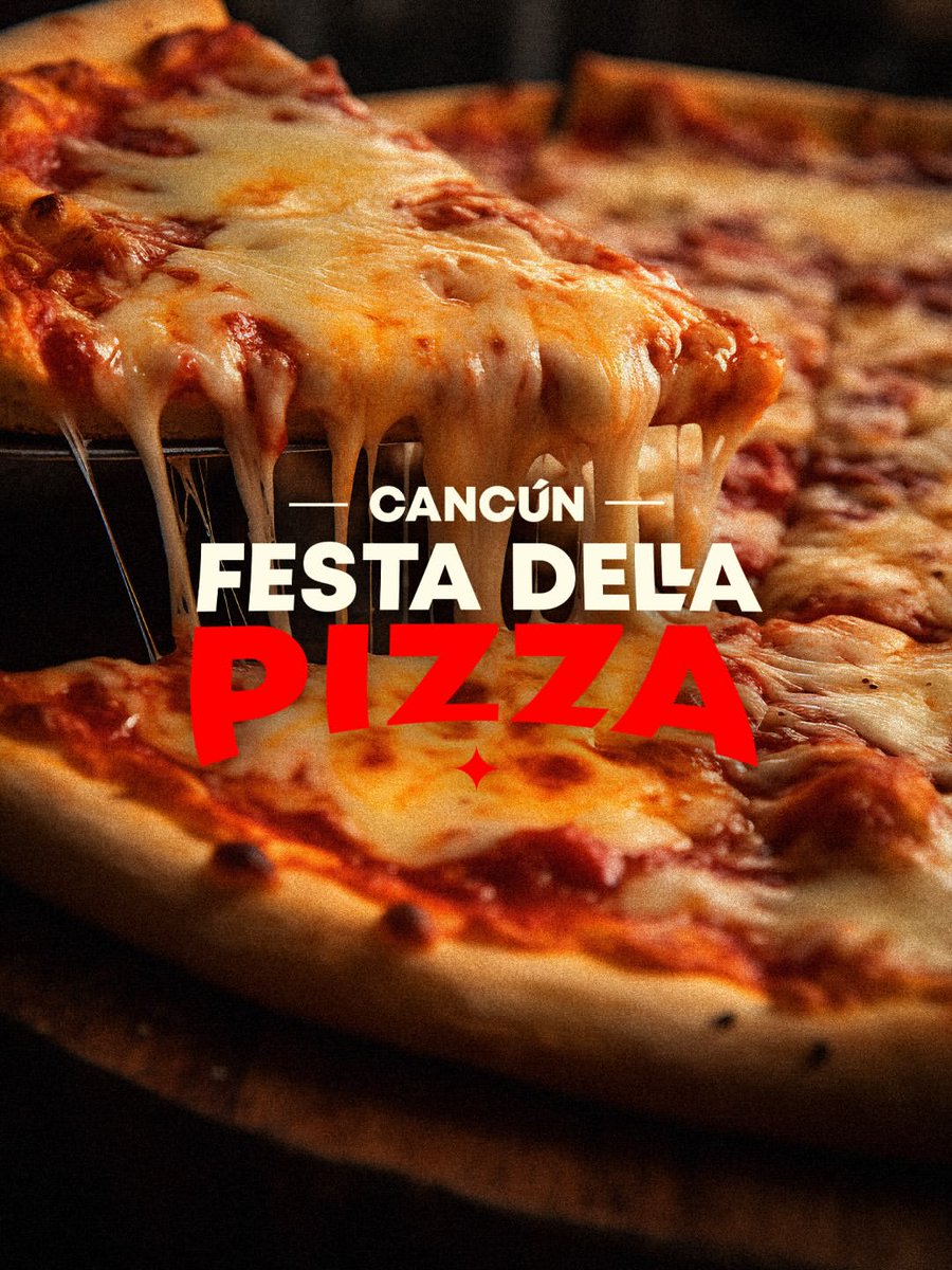 SedeturQROO's tweet photo. 🍕 Italia tiene una cita con Cancún.
Ven a Cancún Festa Della Pizza: pizzerías, chefs y experiencias para todas las edades, con el Caribe mexicano como escenario.

📍 Malecón Tajamar. ¡Te esperamos!

#CancúnFestaDellaPizza #AllYouCancun #Cancún #PizzaLovers https://t.co/Wm8Vn9b3HQ