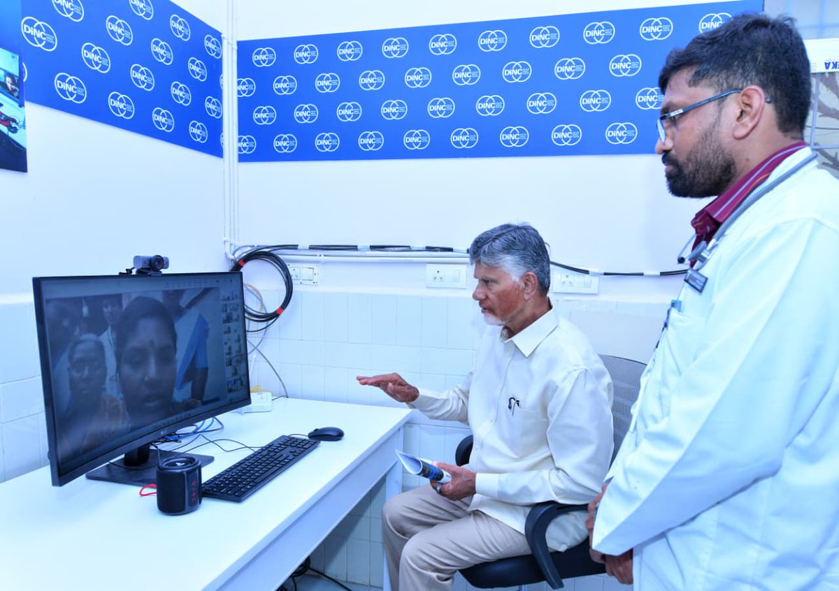 ncbn's tweet photo. కర్నూలు జిల్లా ఆస్పరిలో ఈ రోజు సంజీవని కార్యక్రమంలో పాల్గొన్నాను. ప్రజారోగ్య భద్రతే ధ్యేయంగా ఆగస్టు నుంచి రాష్ట్రవ్యాప్తంగా సంజీవని పథకాన్ని అందుబాటులోకి తీసుకువస్తున్నాం. రాష్ట్రంలో ప్రతి ఒక్కరికీ డిజిటల్ హెల్త్ ప్రొఫైల్ తయారు చేసి...ప్రిడిక్టివ్, ప్రివెంటివ్, క్యూరేటివ్ విధానంలో సమర్థవంతమైన వైద్యాన్ని అందిస్తాం. ప్రజారోగ్యం కోసం ప్రభుత్వం తీసుకువస్తున్న కార్యక్రమాలను ఉపయోగించుకోవాలని....ఆరోగ్య పరిరక్షణ అనేది ప్రతి ఒక్కరి బాధ్యత అని....ప్రజలు కూడా ఉత్తమ ఆరోగ్య విధానాలతో ఆరోగ్యాంధ్రప్రదేశ్ కోసం అడుగేయాలని కోరుతున్నాను.
#Sanjeevani