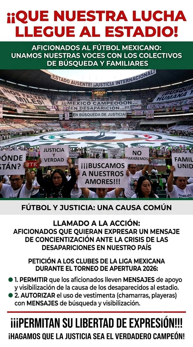 glossybabe892's tweet photo. @ReginaBlandon @CaifanesMx ¿Cómo ven? ¿Nos apoyan impulsando este llamado?

@ClubAmerica @AtlasFC @AtletiDeSanLuis @CruzAzul @Chivas @clubleonfc @MazatlanFC @Rayados @ClubNecaxa @Tuzos @ClubPueblaMX @Club_Queretaro @ClubSantos @TigresOficial @Xolos @TolucaFC @PumasMX https://t.co/XVXzpPjwOu