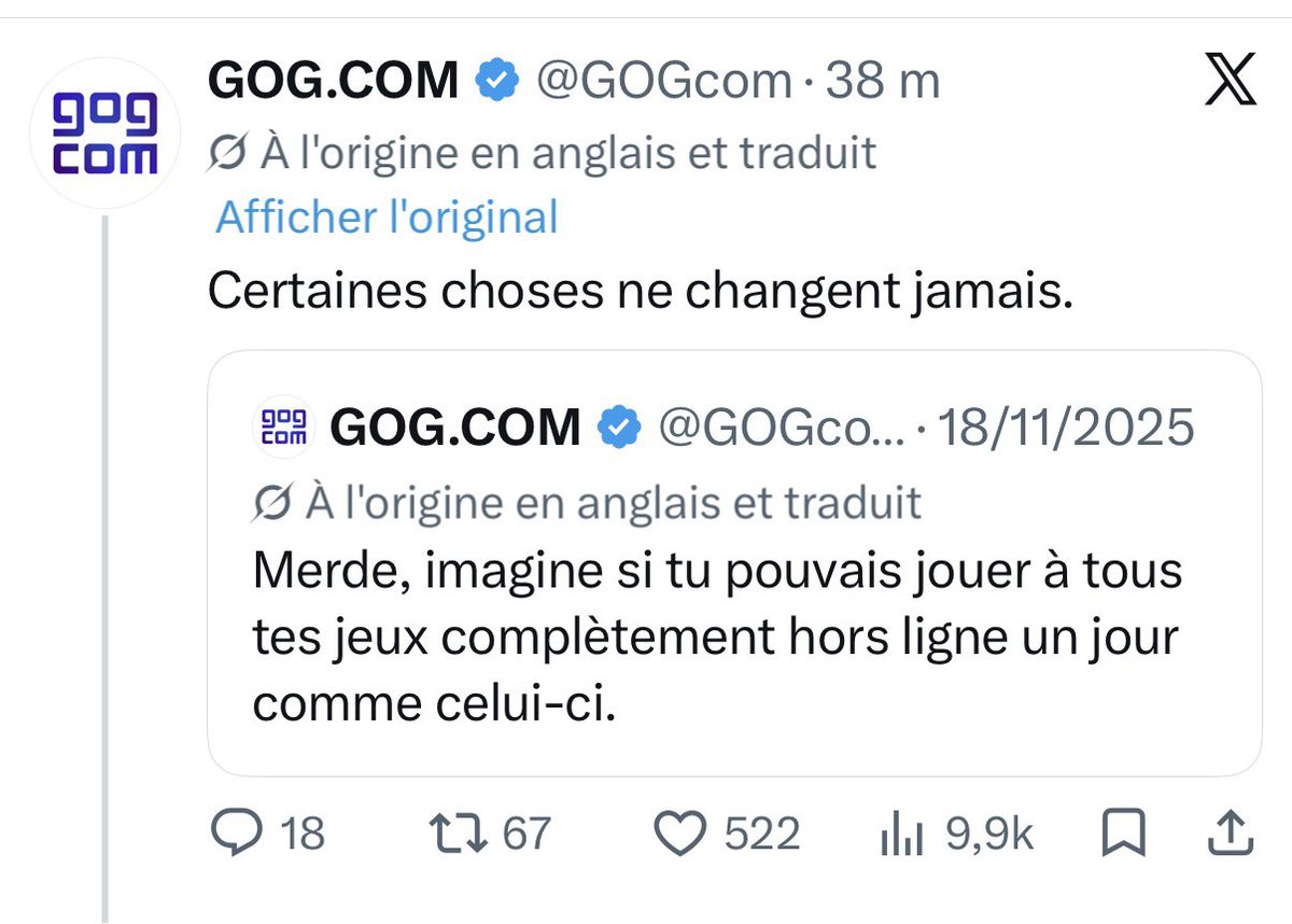 conkerax's tweet photo. No joke en plus. Vive @GOGcom merci pour les travaux ✊ https://t.co/2O3uhr7hLf
