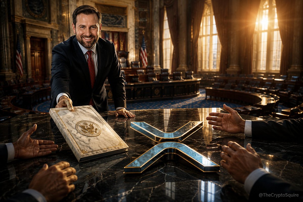 TheCryptoSquire's tweet photo. 🇺🇸 WHITE HOUSE SENDS A MESSAGE 🇺🇸

White House Crypto Advisor Patrick Witt says Senate Democrats should accept the concessions already made on Trump’s crypto holdings and move the CLARITY Act forward.

The negotiations have happened.

Now it’s time to vote. 🇺🇸🚀 https://t.co/PzM0u0zEC3