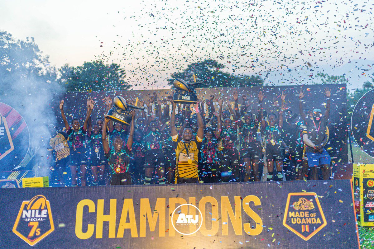 AllThingsJinja's tweet photo. RUGBY MADE IN JINJA CITY! 🏉

Join us in congratulating home sides, @WalukubaRugbyUg and @NileRapidsRFC  on being crowned champions of the men's and women's Stone City 7s titles respectively. 

Walukuba Rugby Club edged Toyota Buffaloes 12-10 in a hard fought contest to claim the title, while Nile Rapids overcame Thunderbirds 7-5 to secure the crown in a closely contested encounter. 

#AllThingsJinja | #NileSpecial7s