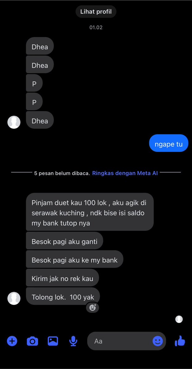 berriesmooth's tweet photo. kmren kawan smp ndak pernah ngobrol sm sekali minta bantu ongkos ke jakarta, ini kawan sma spam chat jam segini. maksud aku tuh berakal dikit https://t.co/zsiyFULejf