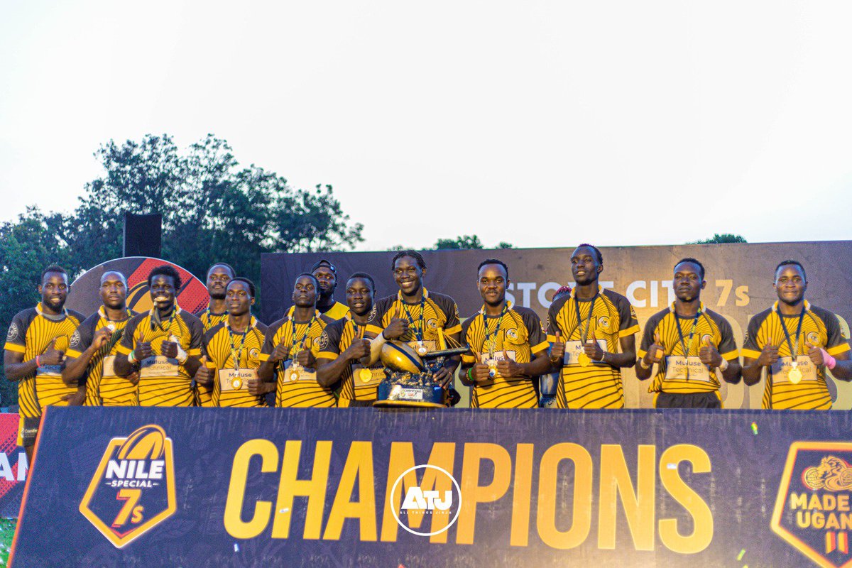 AllThingsJinja's tweet photo. RUGBY MADE IN JINJA CITY! 🏉

Join us in congratulating home sides, @WalukubaRugbyUg and @NileRapidsRFC  on being crowned champions of the men's and women's Stone City 7s titles respectively. 

Walukuba Rugby Club edged Toyota Buffaloes 12-10 in a hard fought contest to claim the title, while Nile Rapids overcame Thunderbirds 7-5 to secure the crown in a closely contested encounter. 

#AllThingsJinja | #NileSpecial7s