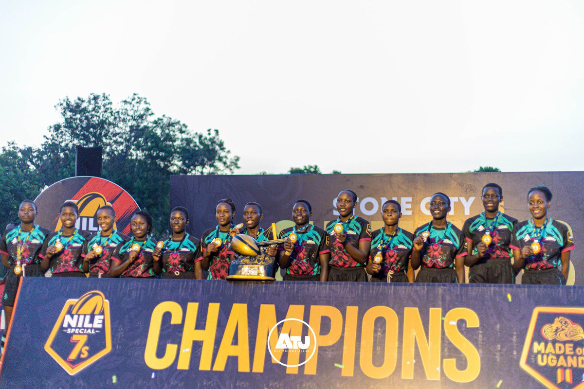 AllThingsJinja's tweet photo. RUGBY MADE IN JINJA CITY! 🏉

Join us in congratulating home sides, @WalukubaRugbyUg and @NileRapidsRFC  on being crowned champions of the men's and women's Stone City 7s titles respectively. 

Walukuba Rugby Club edged Toyota Buffaloes 12-10 in a hard fought contest to claim the title, while Nile Rapids overcame Thunderbirds 7-5 to secure the crown in a closely contested encounter. 

#AllThingsJinja | #NileSpecial7s