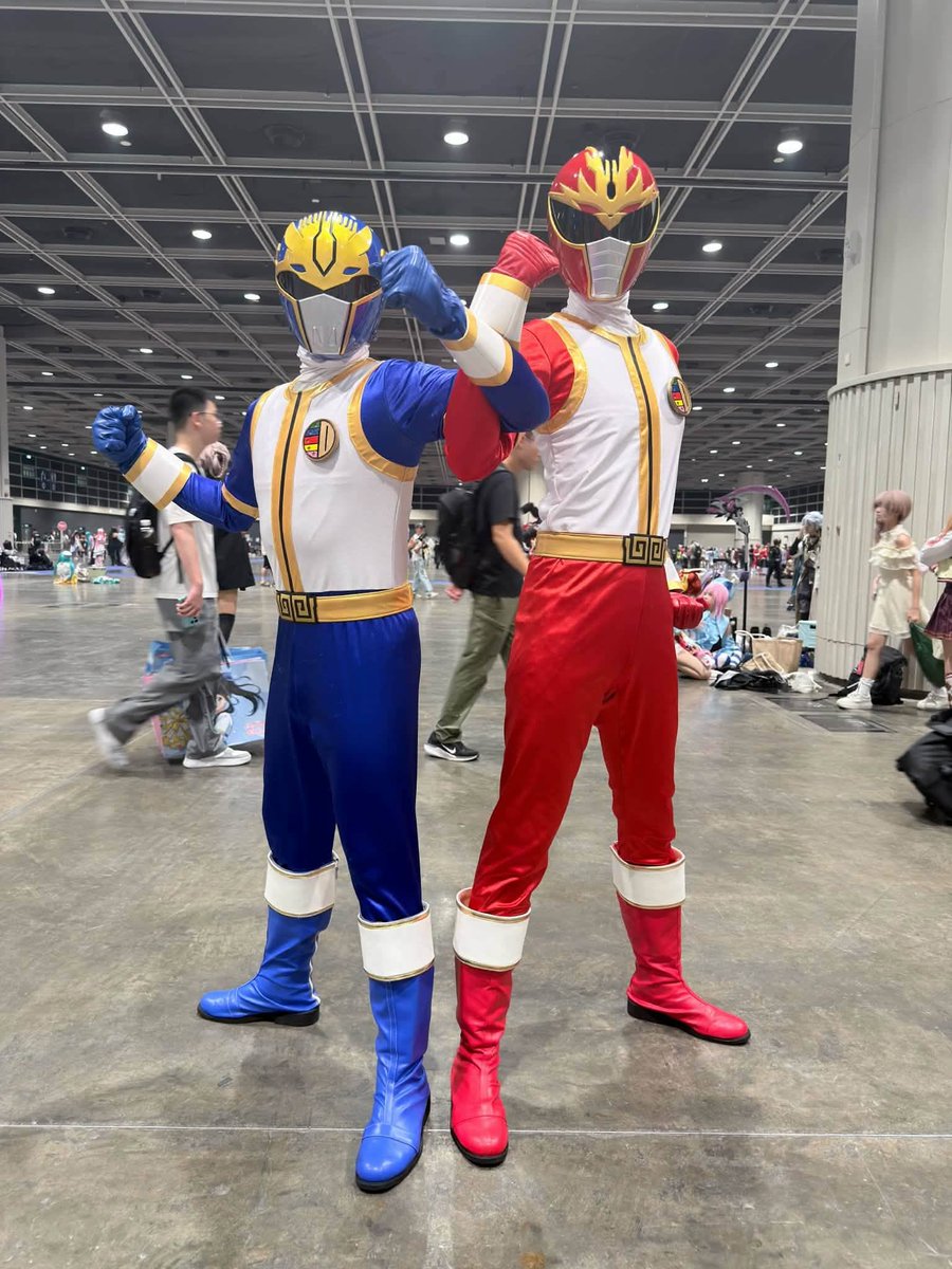 Andy_SpeedWagon's tweet photo. 合体必殺
天重星・最大重力波 , 天火星・稲妻火炎破
#五星戦隊ダイレンジャー 
#ダイレンジャー 
#HKACG2026
#HKACG https://t.co/pnEG5dOvWN