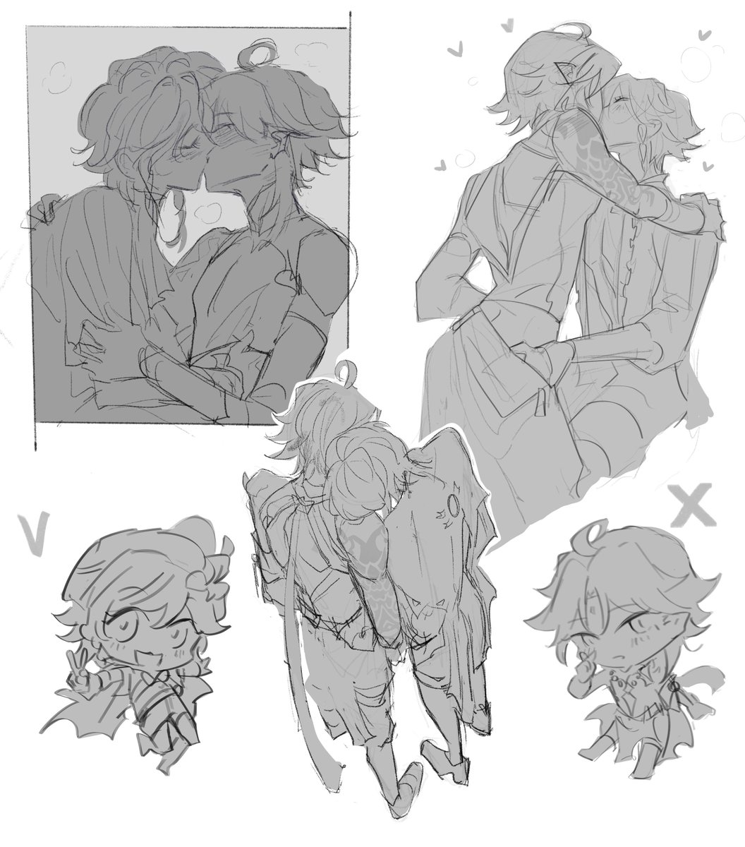Unholy_Zig's tweet photo. Sketching them after such a long time 😭😭😭 I missed them so muchhhh https://t.co/Cf46YCYTsz