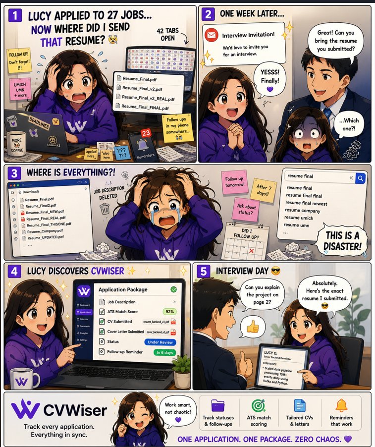 cvwiserai's tweet photo. Your job search deserves more than a folder full of:

Resume_Final.pdf

Resume_Final_v2.pdf

Resume_Final_REAL.pdf 😅

Here's a better way to track every application.

👇
 https://t.co/YeBexKckd5 https://t.co/V3QAbuTvlA