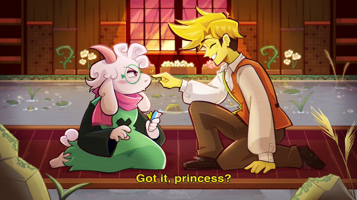 StephsArtLab's tweet photo. // DELTARUNE CH5 SPOILERS
.
.
.
.
That episode was pretty crazy, huh?
#deltarune #deltarunespoilers https://t.co/aS5wio36iX