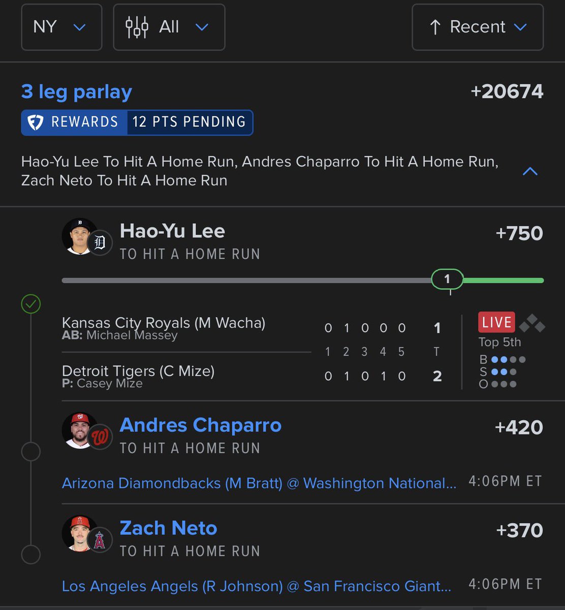 spamperc11's tweet photo. @MLBHR @BetMGM Shit you don’t believe in https://t.co/g4OcKQOhRH