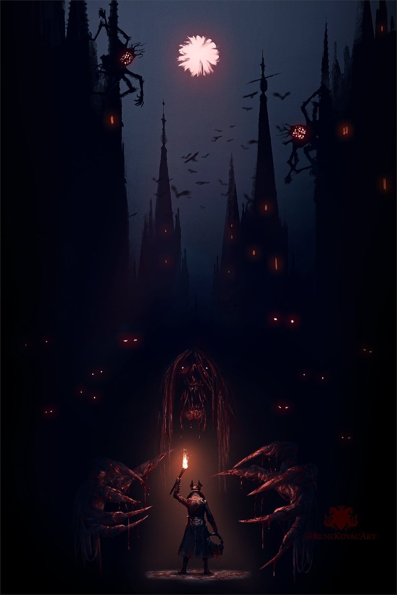 ReneKovacArt's tweet photo. Something moves in the dark
#BLOODBORNE https://t.co/QGCySvTXwk