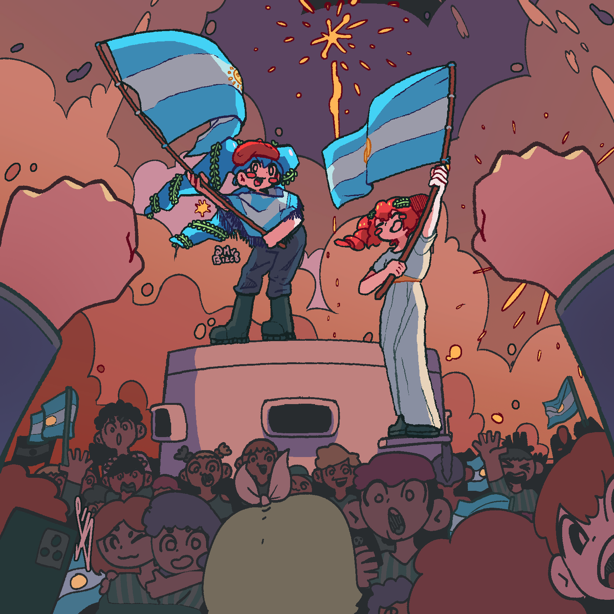 Mrbizc8's tweet photo. El último baile... #初音ミク #重音テト #argentina #worldcup https://t.co/QW2rjcFRYo