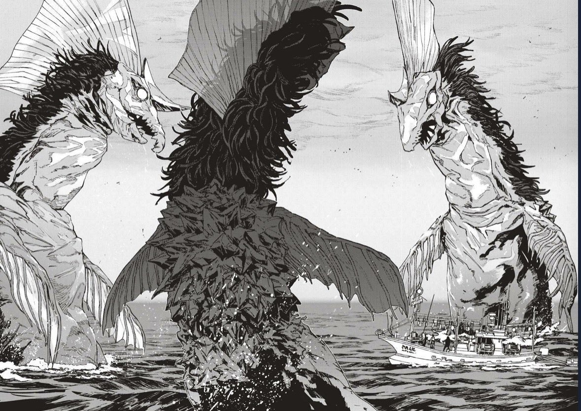 _Systemshockexe's tweet photo. it's like gaea-tima where all of the kaiju are based on sea creatures https://t.co/XA2AXU0wsR