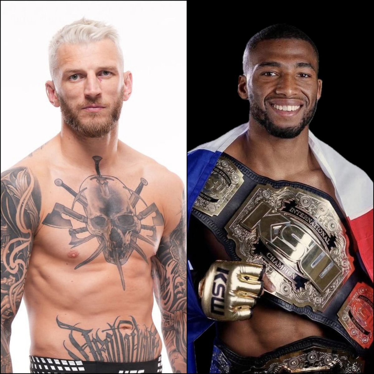 CageSideNote's tweet photo. MMAニューカードです

#UFCParis 9/6 ライト級メインイベント

ダン・フッカー🇦🇺(35)
24-14 11KO 7SUB
×
サラディン・パルナス🇫🇷(28)
23-2 8KO 7SUB ※UFCデビュー https://t.co/9XnziY8sYk