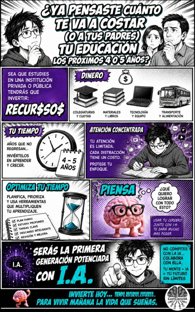 otomiruben's tweet photo. Esta será la primera generación en tener que esforzarse por aprender en serio bajo dos esquemas, Tradicional Potenciado por IA... O va a ser la mejor en la historia... O la peor... Que teniendo todos esos recursos, no pueda solucionar problemas reales https://t.co/KWSgbXkqpo
