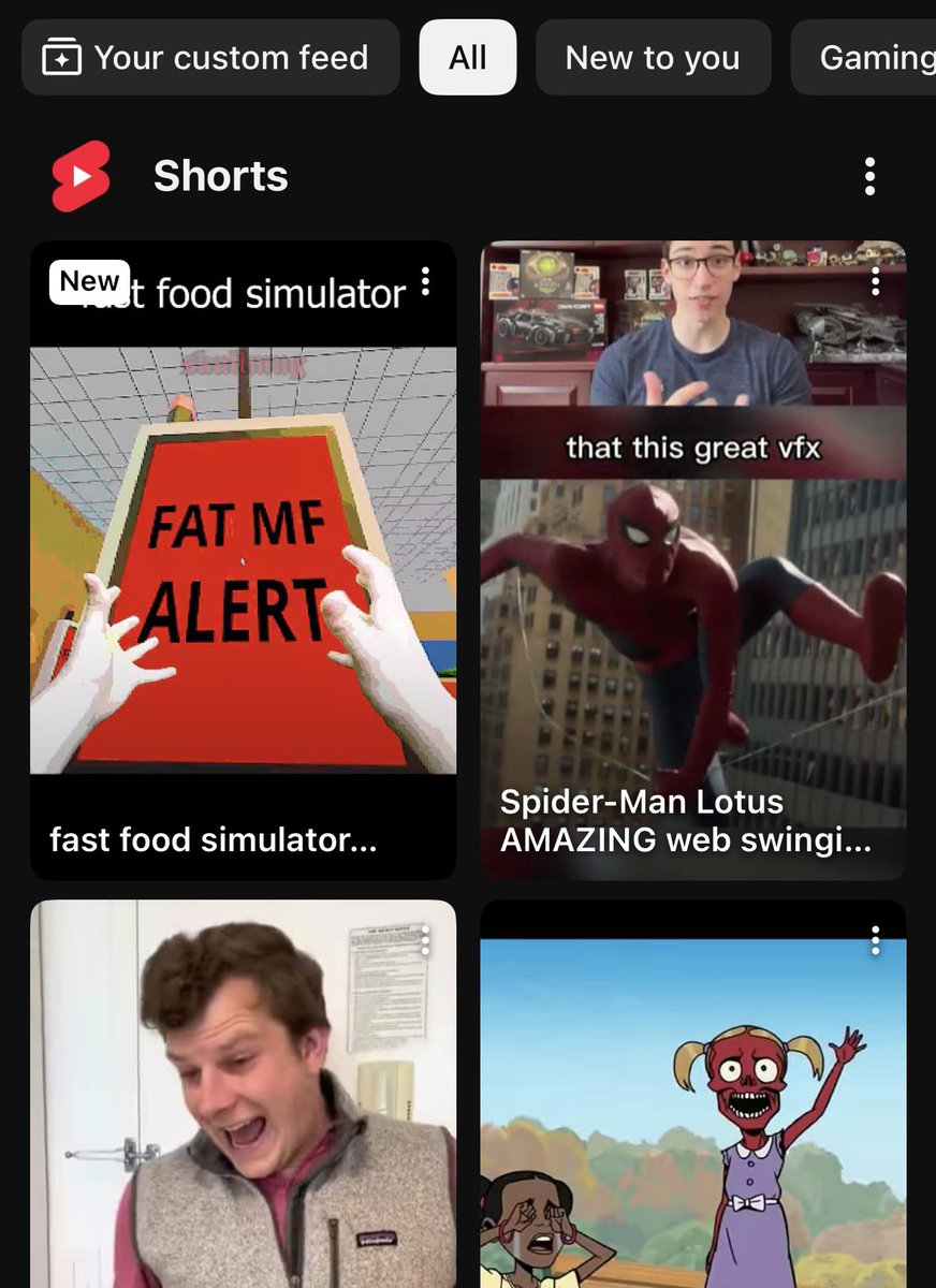 HubPointless's tweet photo. Did they really just change the mobile app to make Shorts first https://t.co/CIL6EGFpMw