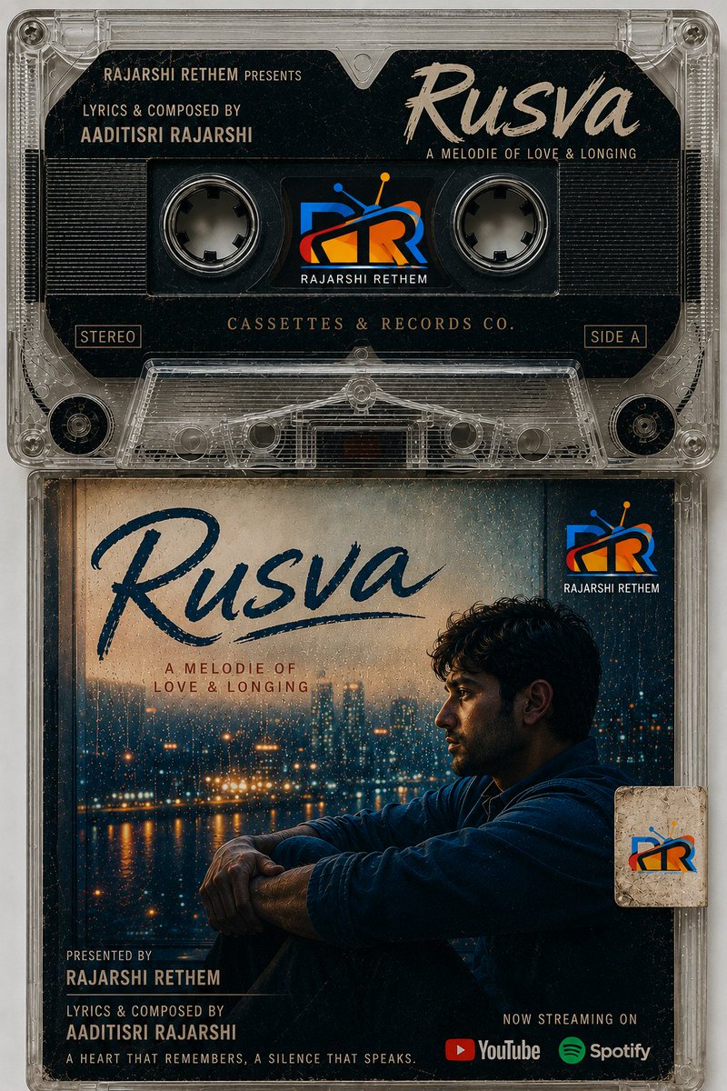 rajarshi_online's tweet photo. ❤️ ई मंगलदिन… फेर लौटत कैसेट वाला प्रेम। 📼
#Rusva #RusvaSong #Maithili #MaithiliMusic #90sVibes #CassetteEra #पुरानयादि #प्रेम #विरह #MaithiliSong #RetroMusic #AaditisriRajarshi #RajarshiRethem #ComingMonday https://t.co/XyZEvIEnD9