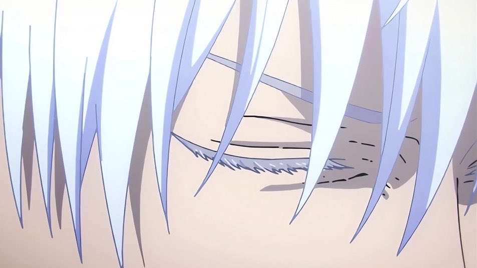 artdiseasee's tweet photo. we don’t talk enough about gojo’s long eyelashes because my goodness dude it’s just that exquisite https://t.co/n1AYdblOFn