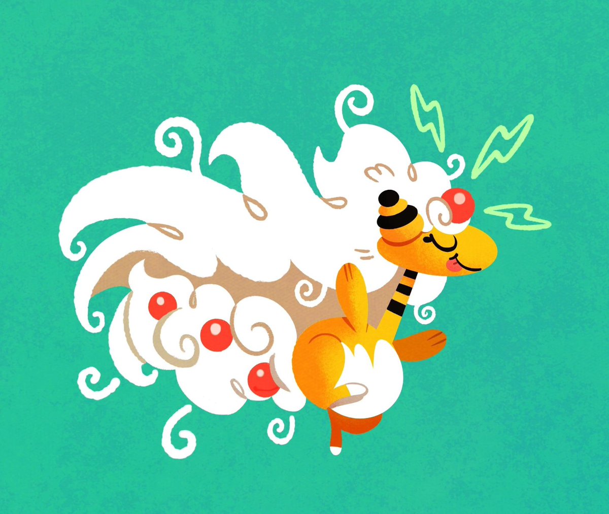 Julesdrawz's tweet photo. Mega Ampharos ⚡️ https://t.co/hY5NJOJLfH