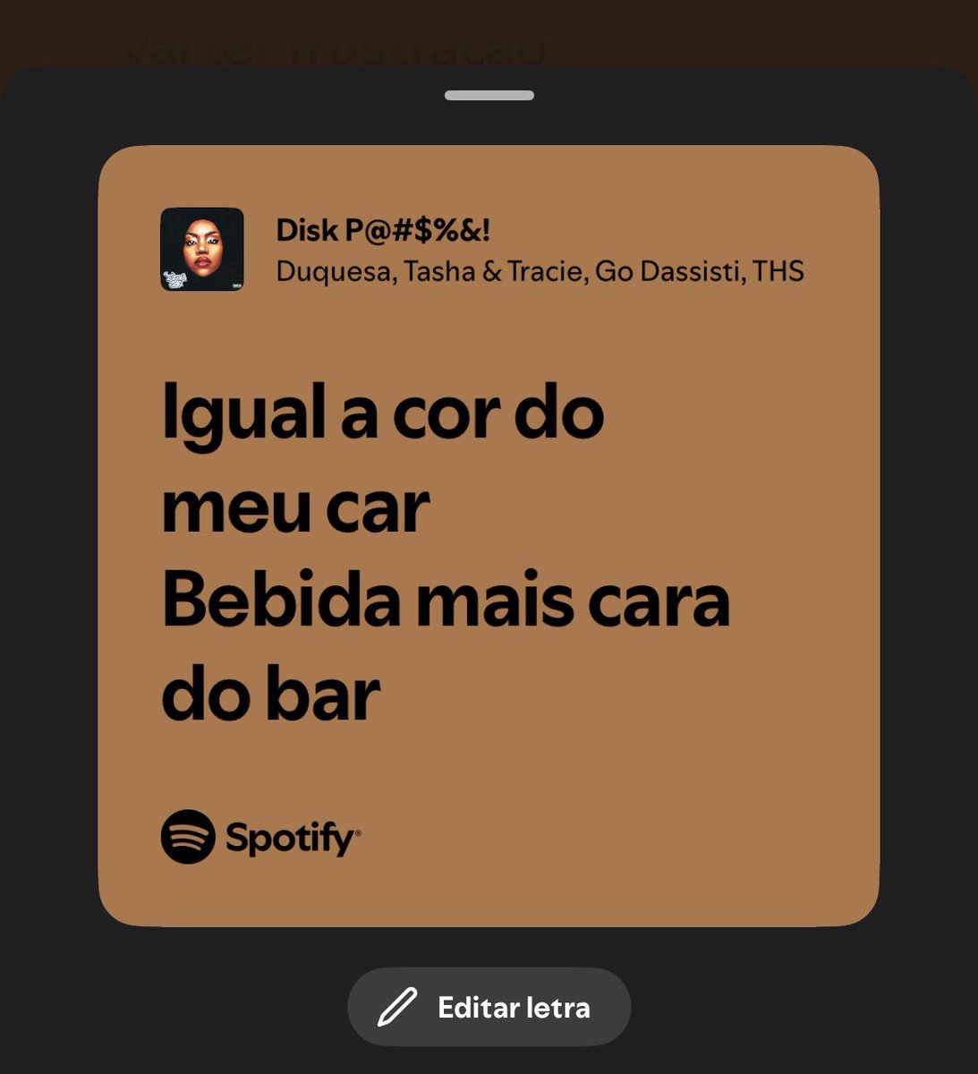 abelshits's tweet photo. A Duquesa rimando car com bar https://t.co/FaRimJQ4Tl