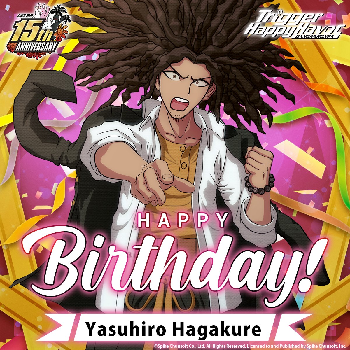 SpikeChunsoft_e's tweet photo. Happy birthday to the Ultimate Clairvoyant, Yasuhiro Hagakure! 🥳🔮

#Danganronpa https://t.co/GjfalpOi0D