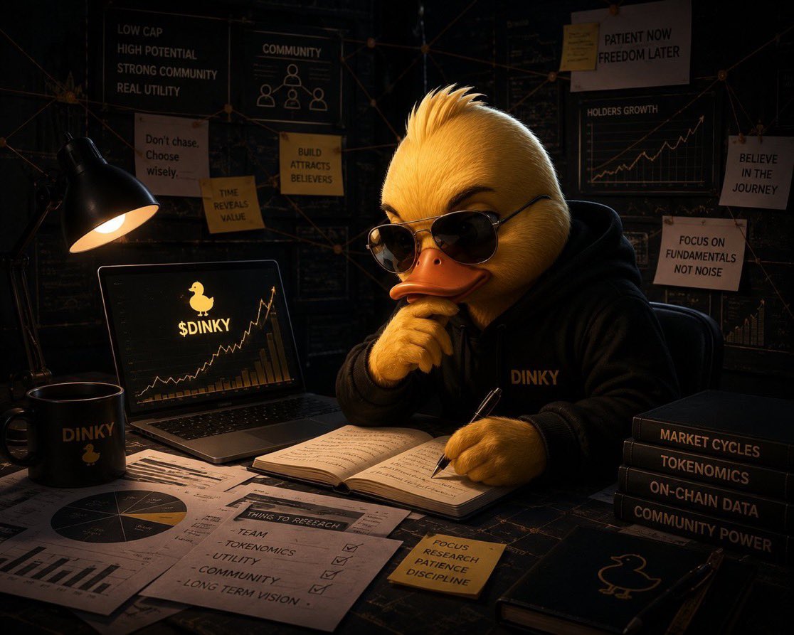 reinhardt0x's tweet photo. They laughed at the duck.
They faded the chart.
They ignored the community.

Now they’re watching from the sidelines.

$DINKY isn’t slowing down. Every dip gets eaten, every milestone unlocks a bigger vision.

The most dangerous thing you can do in crypto is underestimate a community that’s still building when nobody’s looking.

Unstoppable means we’re just getting started. 🐥🚀
