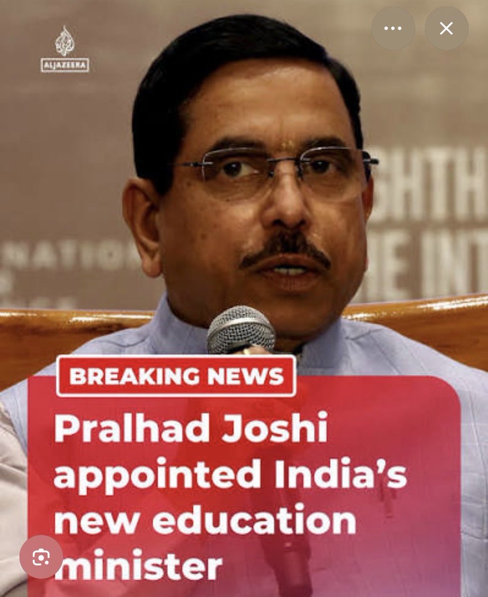luckydhumi's tweet photo. Gen G, pack your bags again. This one might turn out to be even worse than the previous one. It’s not BJP’s mistake alone—they don’t seem to have enough well-qualified people for such an important ministry.

#PralhadJoshi #EducationMinister #India #Students #Education #HigherEducation #NEP #IndianPolitics #BreakingNews #BJP